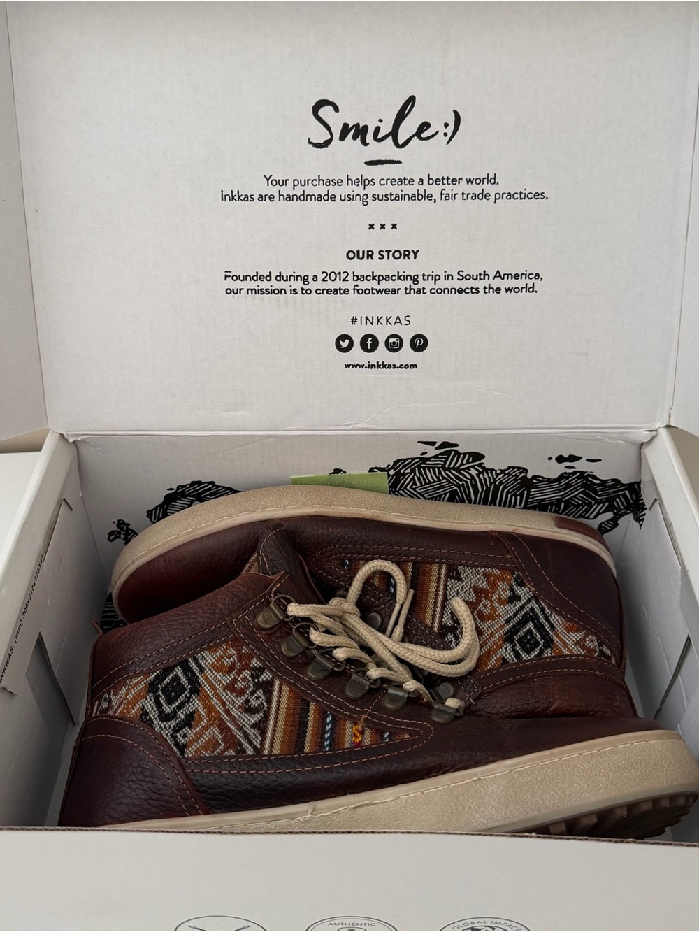 Inkkas Brown Leather Camping Boots